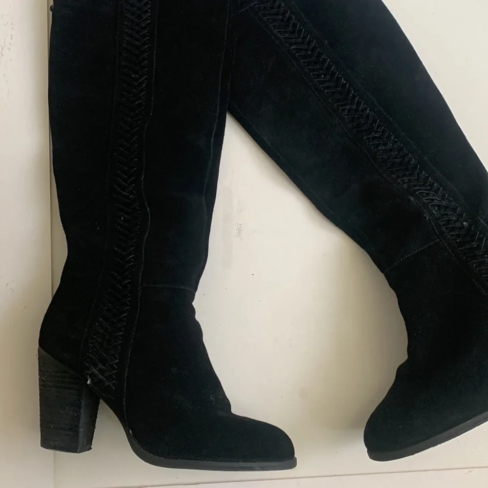 Sabicca over the knee suede leather boots size 9